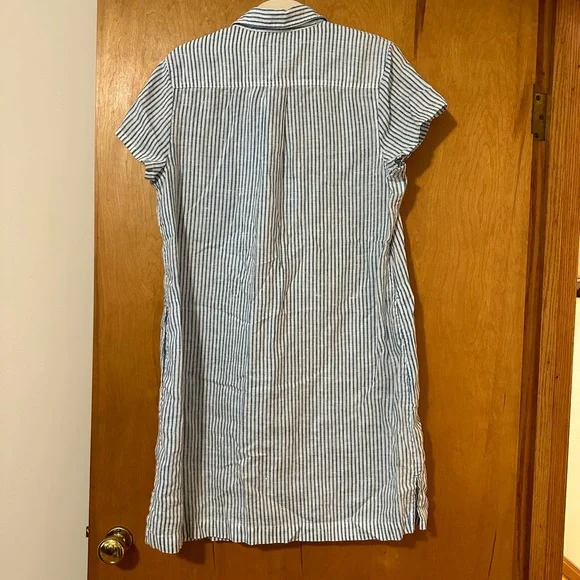 VINEYARD VINES Striped Linen Shirt Dress - Picture 2 of 5